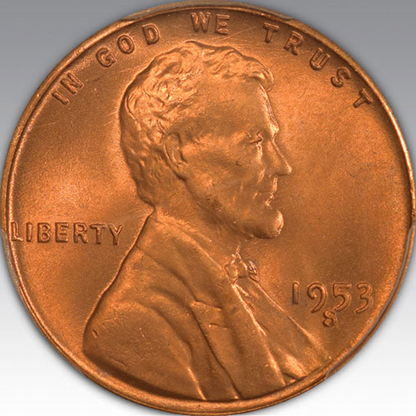 1953-S 1C Lincoln, MS 66 RD