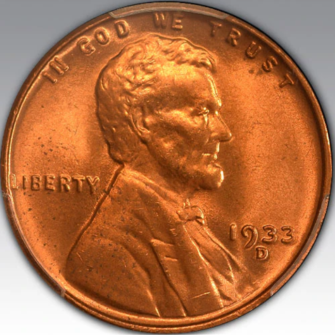 1933-D 1C Lincoln, MS 66 RD