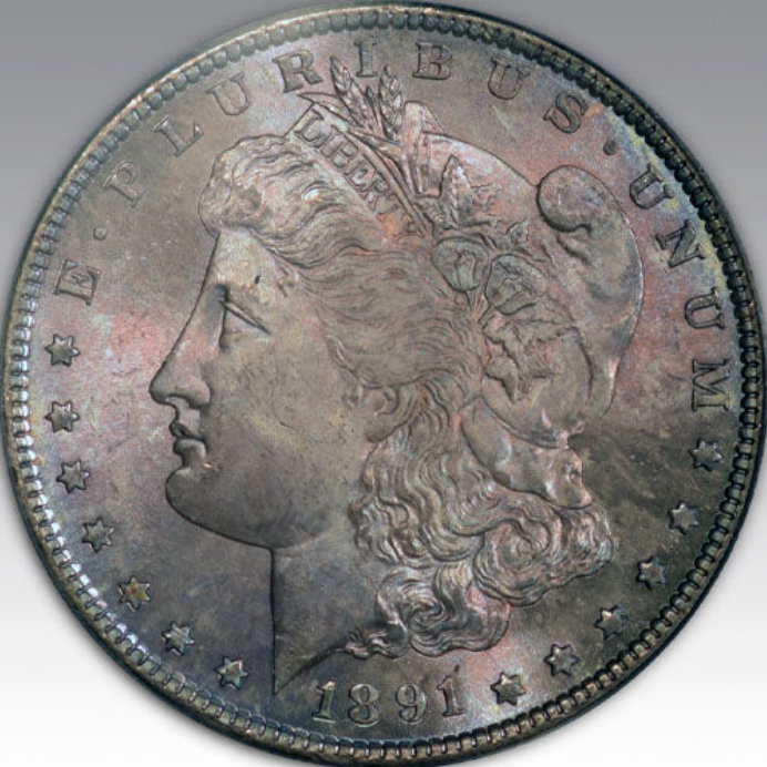 1891-S $1 Morgan Dollar MS 66
