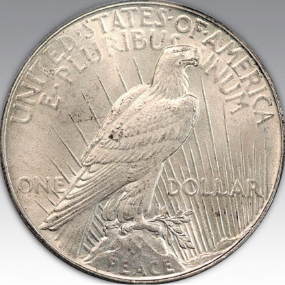 1934 $1 Peace Dollar MS 65