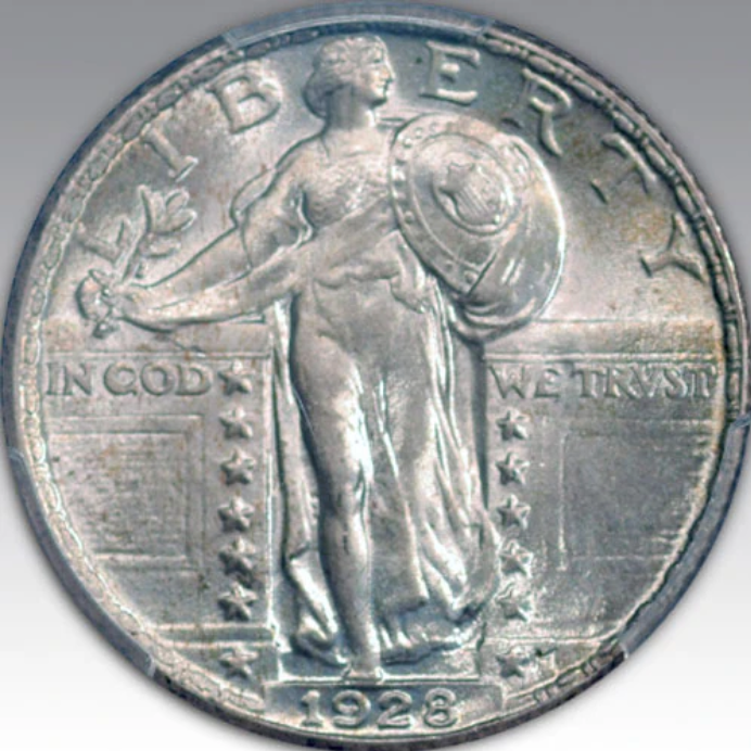 1928 25C Standing Liberty, MS 67 FH