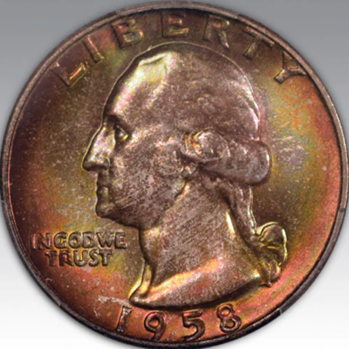 1958-D 25C  Washington Quarter MS 67+
