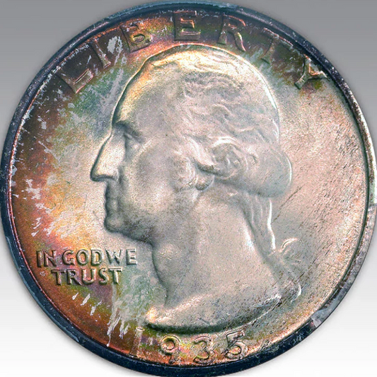 1935-S 25C Washington Quarter MS 68