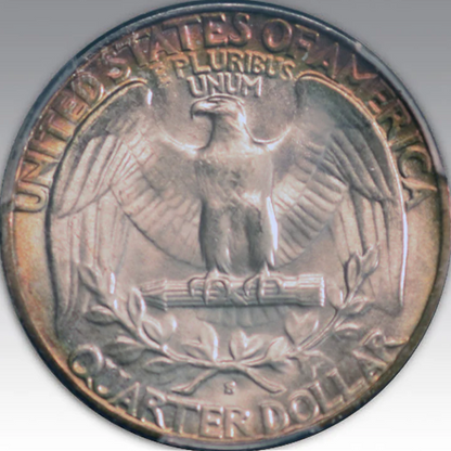 1936-S 25C Washington Quarter MS 68
