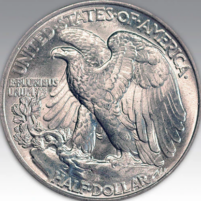 1943 50C Walking Liberty Half Dollar MS 65