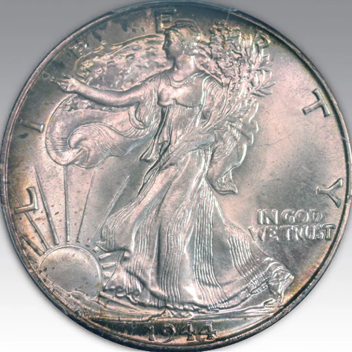 1944 50C Walking Liberty Half Dollar MS 67+