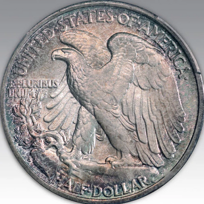 1935-S 50C Walking Liberty Half Dollar MS 66+
