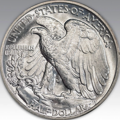 1938-D 50C Walking Liberty Half Dollar MS 67