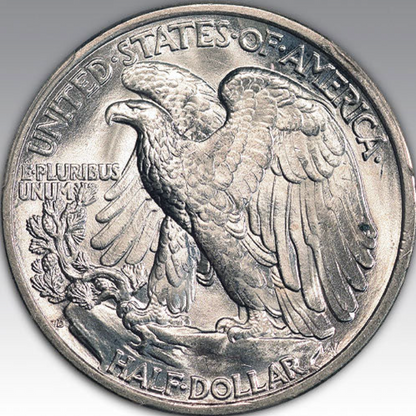 1936-D 50C Walking Liberty Half Dollar MS 65