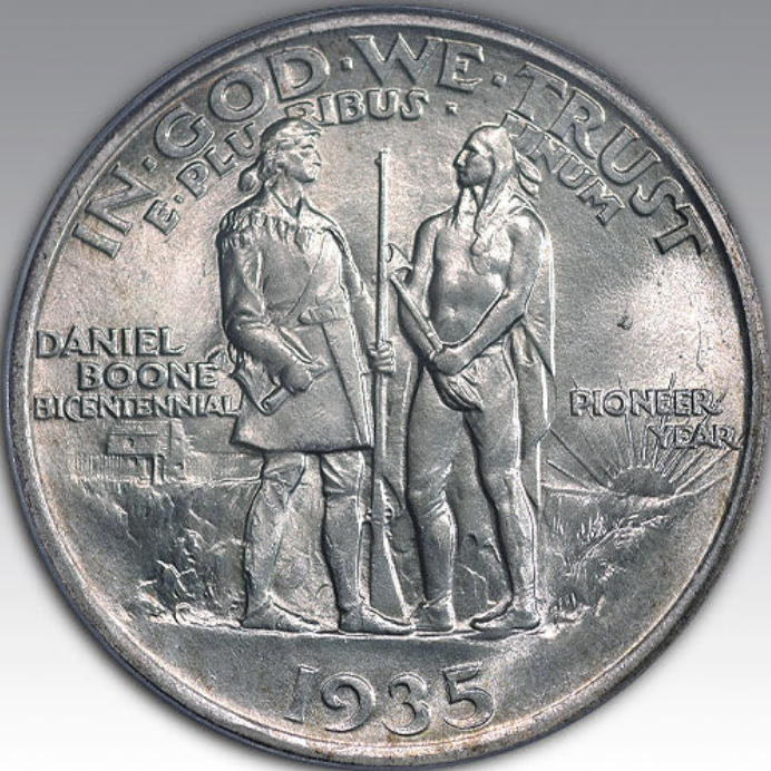 1935 50C Boone MS 65